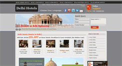 Desktop Screenshot of hotels-delhitourism.com